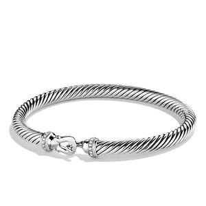 David Yurman Cable buckle bracelet with diamonds